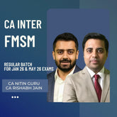 CA Inter Jan 26 & May 26 Exams | FMSM Regular Batch by CA Nitin Guru & CA Rishabh Jain | LIVE Regular Batch